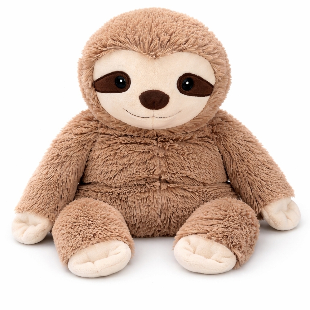 Warmies Sloth Plush Microwaveable Heated Stuffed Animal Weighted Cozy Therapy - Picture 2 of 9